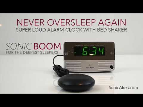 Sonic Alert White Travel Shaking Vibrating Alarm Clock