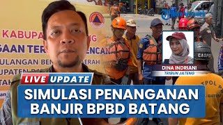 Hadapi Musim Penghujan agar Tak Kecolongan, BPBD Batang Gelar Simulasi Penyelamatan Warga