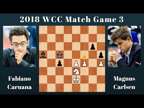 Caruana vs Carlsen Game 3 World Chess Championship Match 2018