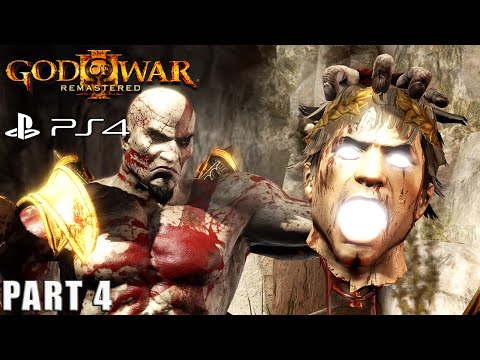 God of War III Remastered Walkthrough Part 4 – The Titan’s Sacrifice | PS4 | 4K 60FPS  No Commentary