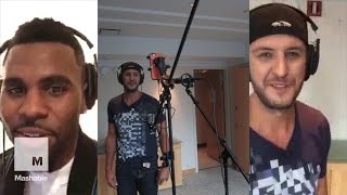 Luke Bryan &amp; Jason DeRulo Record Split-Screen Duet of &quot;Want to Want Me&quot; | Mashable