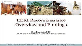 (3/7) Reconnaissance Debriefing (Gorkha) Nepal Earthquake -- August, 13, 2015