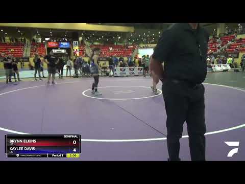 144-152 Lbs Semifinal - Brynn Elkins, MO Vs Kaylee Davis, OK Cda7