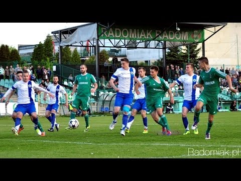 Gole z meczu Radomiak Radom - Stal Mielec. II liga sezon 2013/2014.