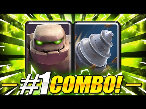 IMPOSSIBLE TO DEFEND THIS!! NEW GOLEM DRILL DECK in Clash Royale!!