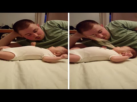 Baby Throws Up On Unsuspecting Dad