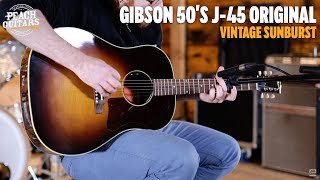 Video thumbnail for No Talking...Just Tones | Gibson 50's J-45 Original Vintage Sunburst by Peach Guitars