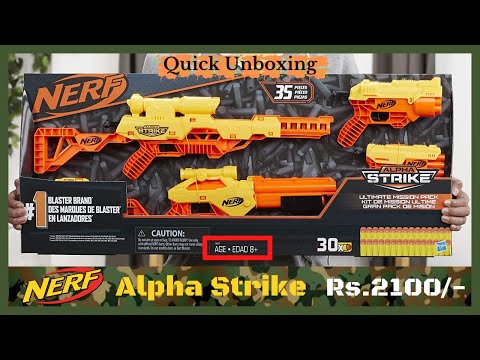 Nerf Alpha Strike 35-Piece | Quick Unboxing || 2022||  @XtremeRgn @sgsbrass