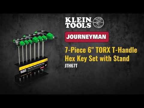 Hex Key Set, TORX® T-Handle, 6-Inch with Stand, 7-Piece Hex Key Set, TORX® T-Handle, 6-Inch with Stand, 7-Piece