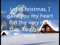 Wham - Last Christmas (lyrics on screen)
