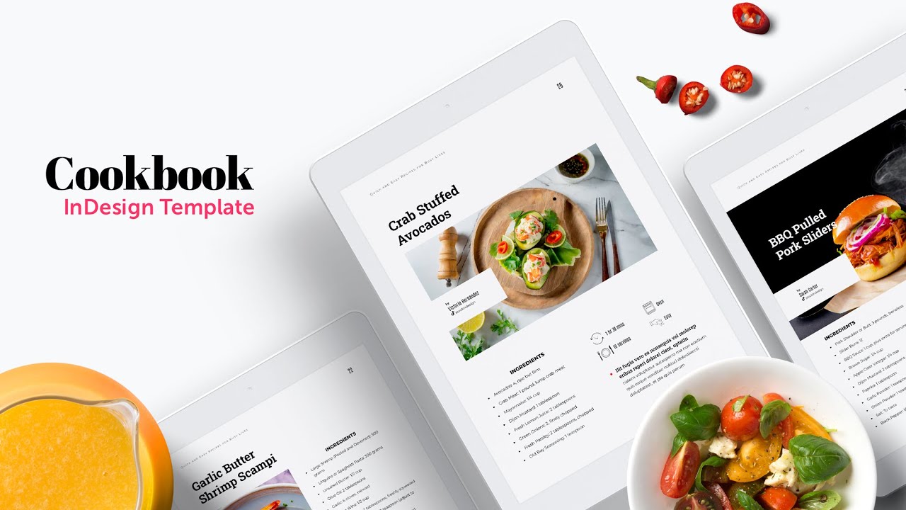 Digital Cookbook Template