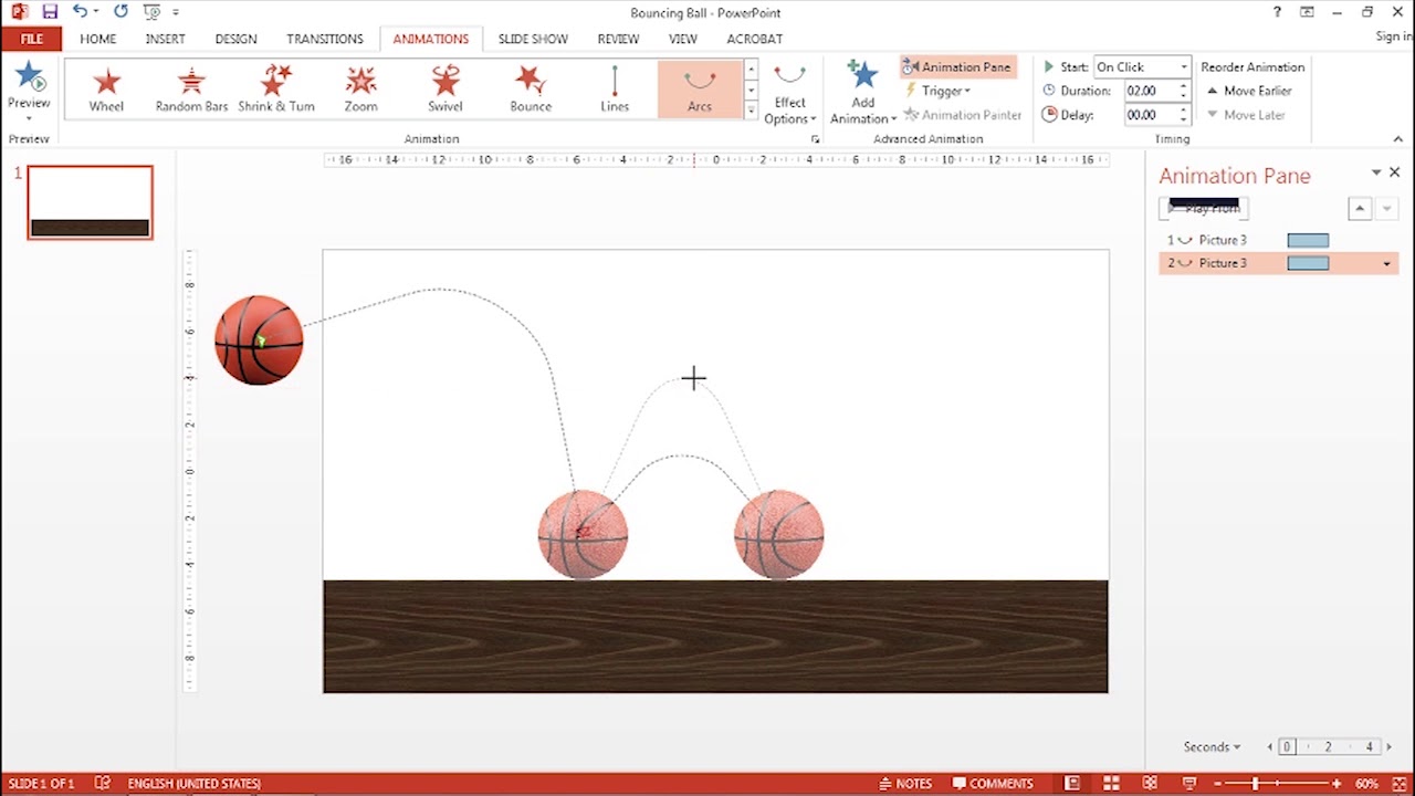 Bouncing Ball Effect (PowerPoint Animation)