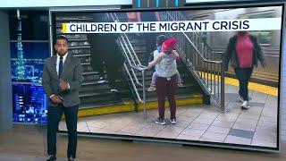 Migrant children selling candy and beverages, another face of the migrant crisis.