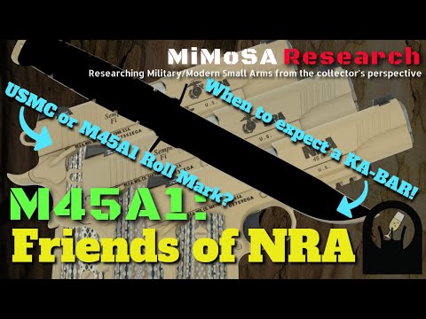Colt M45A1 USMC Friends of NRA Ka Bar