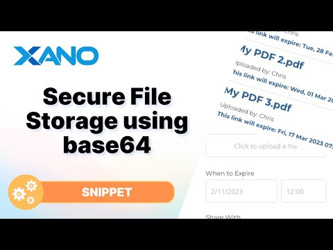 Secure Files in Xano using Base64 Encoding