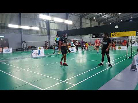 Badminton QF IPGMY Melaka Men's Double Amature Tournament - Taufik / Haziq Vs Kin Seng / Junior Oh