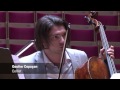 Gautier Capu��on Masterclass with the SSO Fellows.