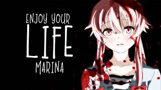 Nightcore → Enjoy Your Life ♪ (Marina) LYRICS ✔︎