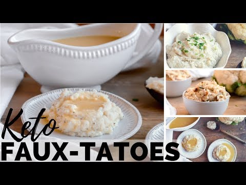 How to make Mashed Cauliflower | KETO GRAVY | KETO LOADED CAULIFLOWER