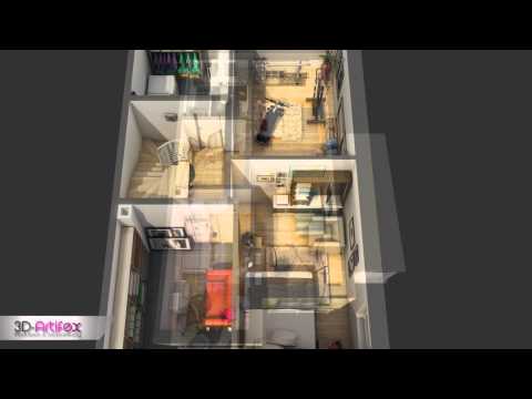 3D-Artifex l 3D Grundriss l Grundriss Visualisierung Render l www.3d-artifex.de