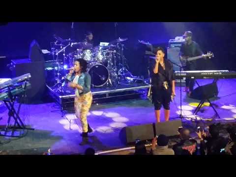 floetry- Natalie Stewart ( Floacist) makes appearance on Marsha Ambrosius stage
