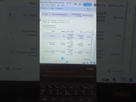 Task Demo - DAS002712 - Project Topic Recommender