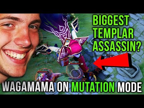 Wagamama Trying New WTF Mutation Mode, 1 SHOT = 1 KILL! - Best Templar Assassin with 28 Kills Dota 2