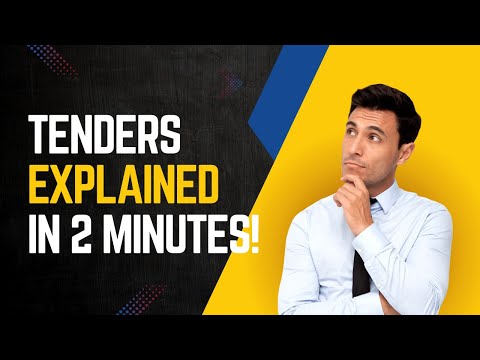 Understanding Tenders in Just 2 Minutes! 🕒 A Quick Guide for Beginners 📘