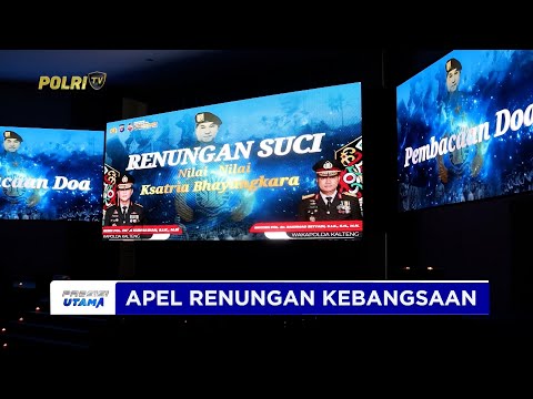 KAPOLDA KALTENG PIMPIN RENUNGAN KEBANGSAAN AJAK BANGKITKAN NILAI NILAI KSATRIA BHAYANGKARA