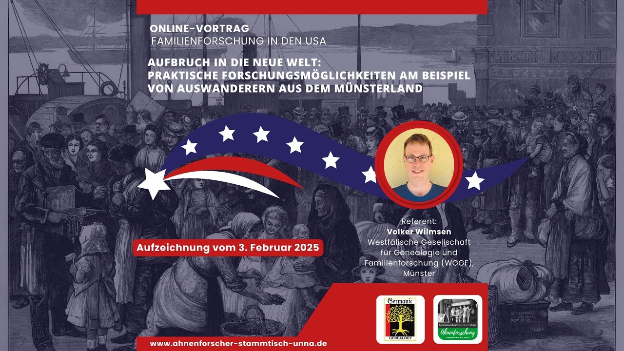 Auswanderer in die USA aus dem Münsterland