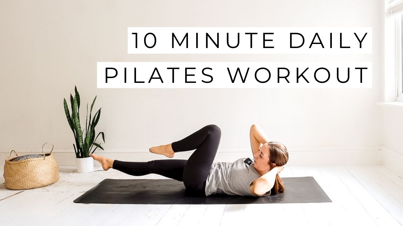 10 minute daily pilates workout - total body - YouTube