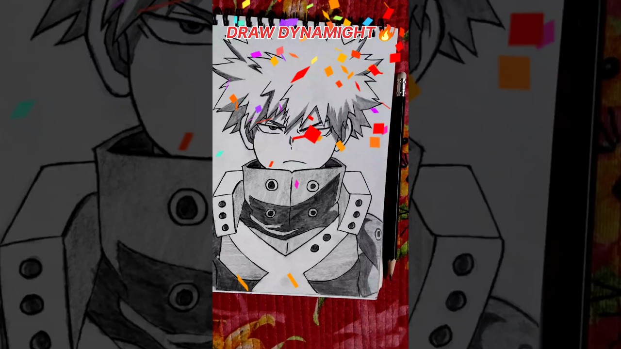 I Drew Angry Bakugo 😤 - My Hero Academia #mha #drawing