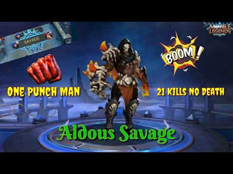Aldous  Perfect Savage  With 21 kills|  ꧁༒Stสiή༒꧂ Top Local Aldous| The King Of One Hit|- MLBB
