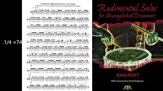Ruffing the Downfall of Paris by John Pratt -Rudimental Play Along with Rick Series