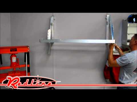 Pit Posse Folding 4 Ft Race Trailer Tire Rack
