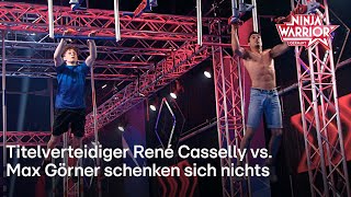 René Casselly vs. Max Görner schenken sich nichts im Duell | Ninja Warrior Germany 2022