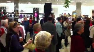 Nordstroms Arcadia Christmas Flash Mob Sing Along