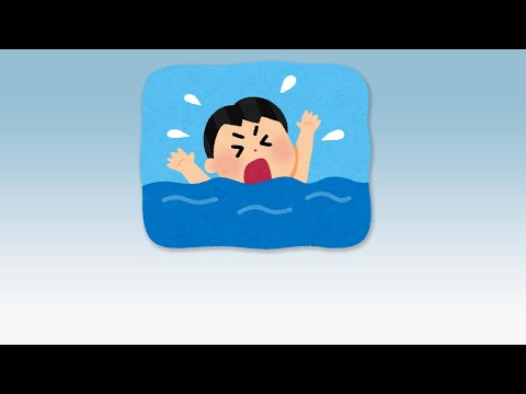 雨粒が当たったときのアメンボの動き