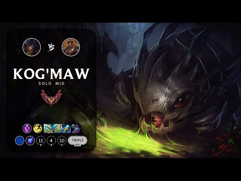 Kog'Maw Mid vs Viktor - EUW Grandmaster Patch 13.5