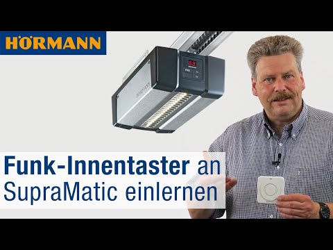Funk-Innentaster einlernen - "FIT 5 BS" an Garagentor-Antrieb SupraMatic 4 | Hörmann