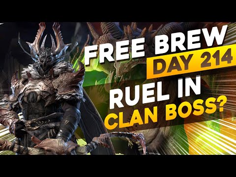Fusion Prep & RUEL IN THE Unkillable Clan Boss | F2P Day 214 | RAID SHADOW LEGENDS
