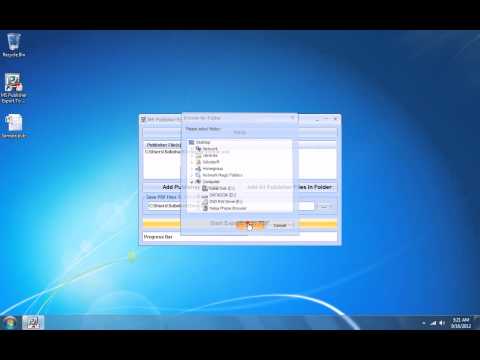 MS Publisher Export To Multiple PDF Files Software