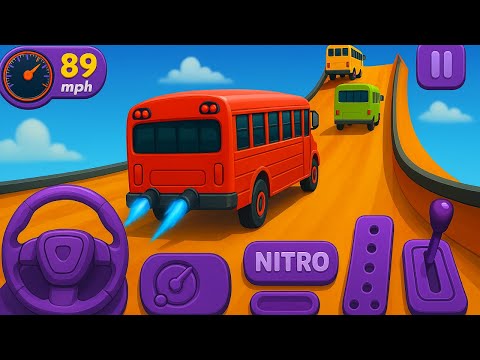 Impossible Racing Crazy Bus Mega Ramp - Bus Stunts Impossible Tracks - Android GamePlay