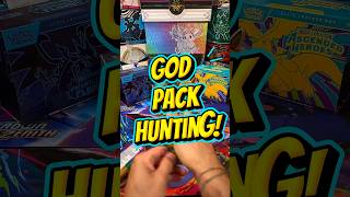 God pack hunting! Opening AH until we pull it! #asmr #pokemon #cards #tcg #unboxing #meme #packopen