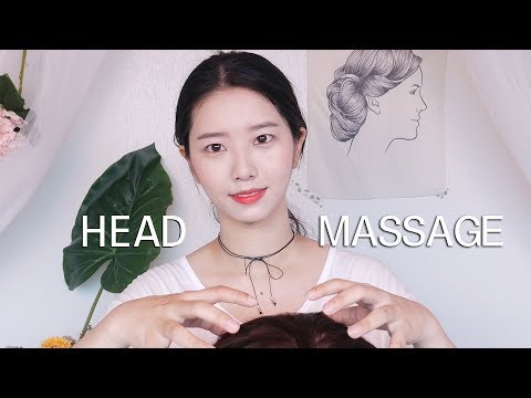 ❄️excellent head massage and hair ,시원한 두피 마사지와 빗질  brushing asmr Video