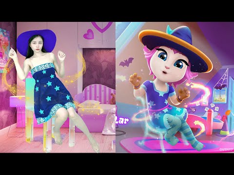 Imitate Angela To Become A Music Star | My Talking Angela 2 In The Real Life