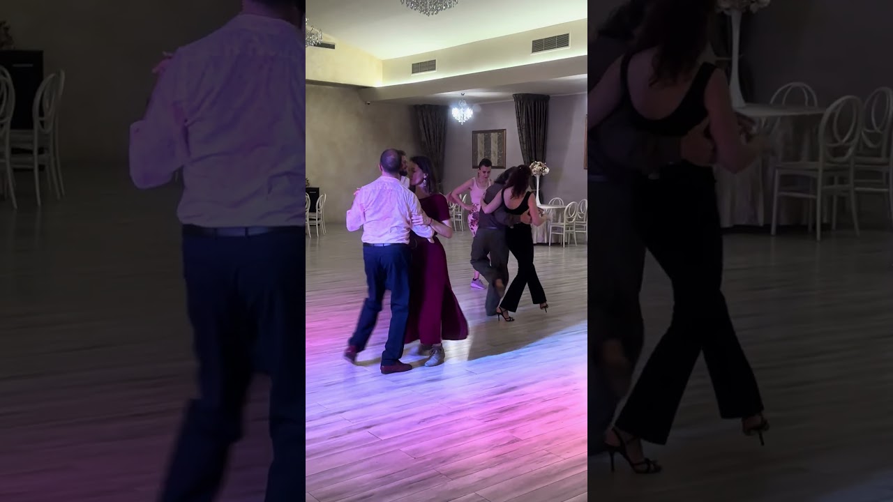 Pablo Tegli, Emilie Caron, Gustavo Naveira and Giselle Anne "tirrando pasos" at Tango Ambassadors 10