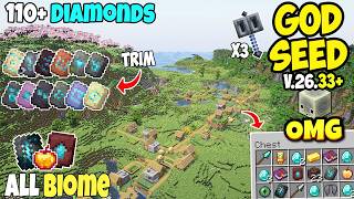 Download lagu 🔥Ultimate (God Seed) For Minecraft 26.33  Bedrock & PE | All Biomes Seed  Sulfur Cave & Armor Trims mp3