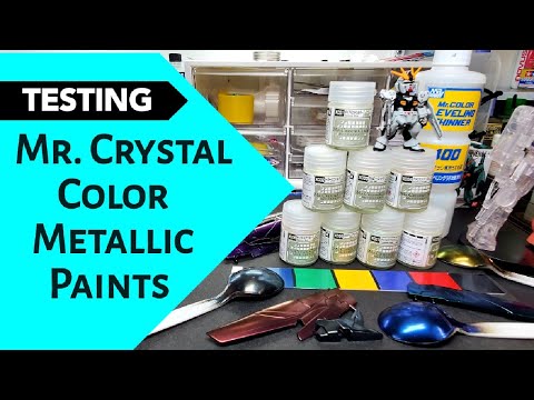 Testing Mr. Crystal Color Paints - Beautiful Metallic Sheen Paints - Easy To Use !!