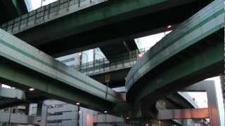 preview picture of video '大阪・阿波座の立体交差点 Awaza Junction in Osaka'